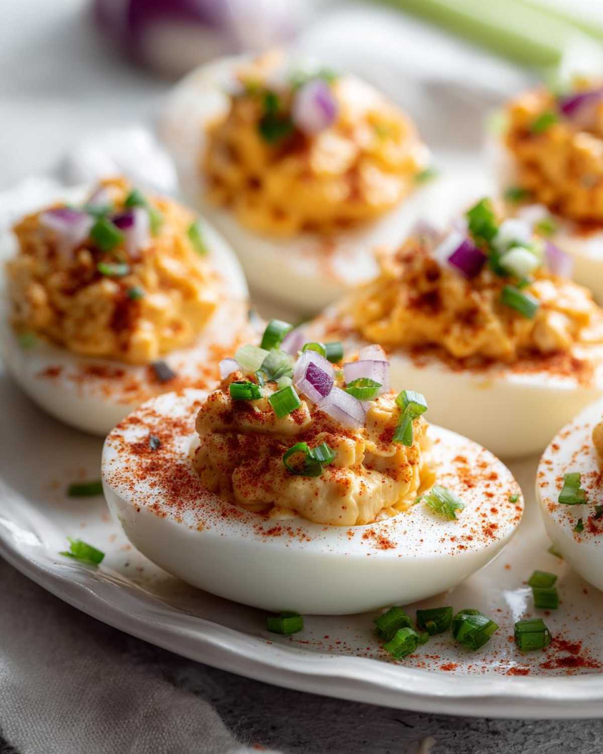 Bloody Mary Deviled Eggs - detail 1
