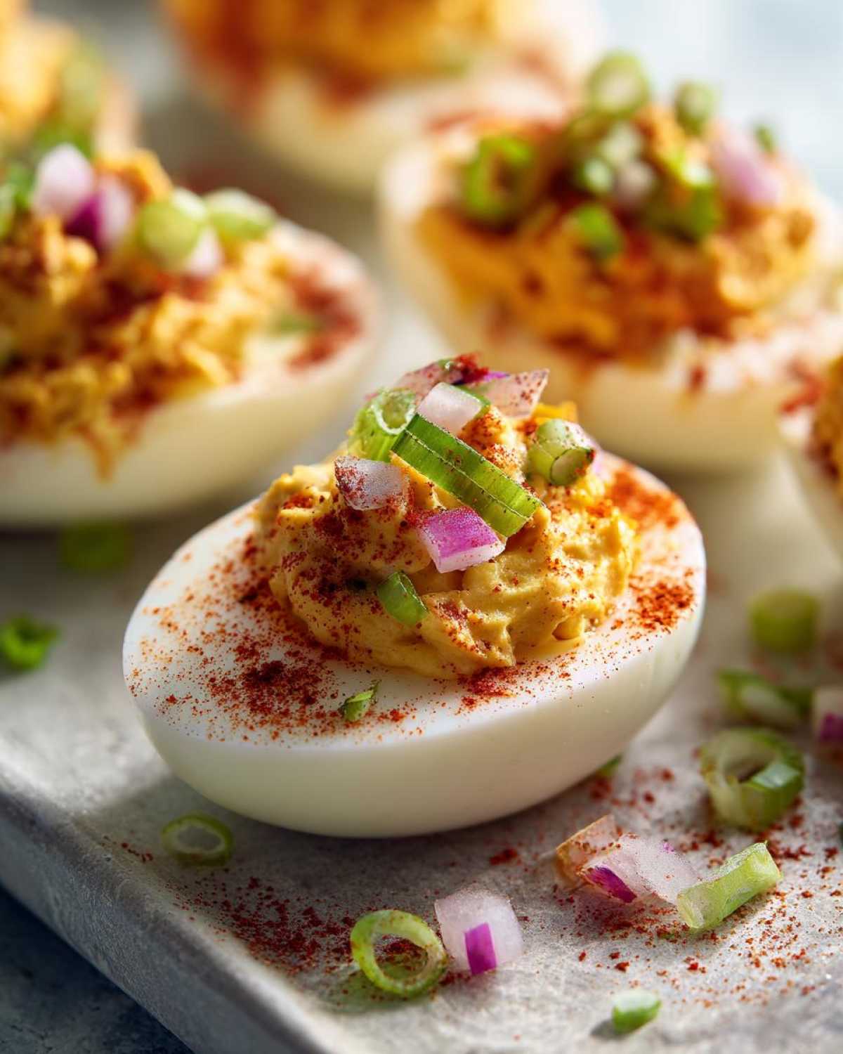 Bloody Mary Deviled Eggs - detail 2