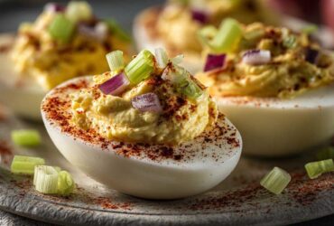 Bloody Mary Deviled Eggs
