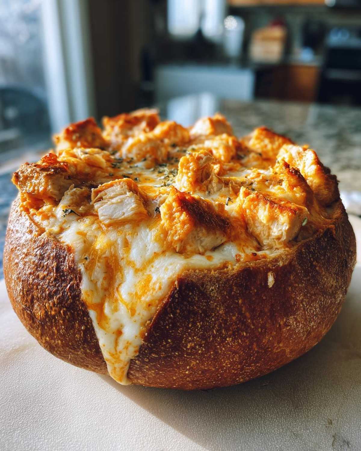 Buffalo Chicken Dip Bread Bowl - detail 1