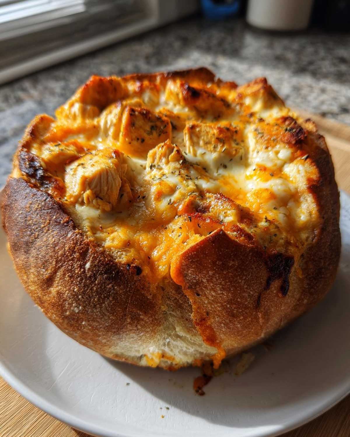 Buffalo Chicken Dip Bread Bowl - detail 3