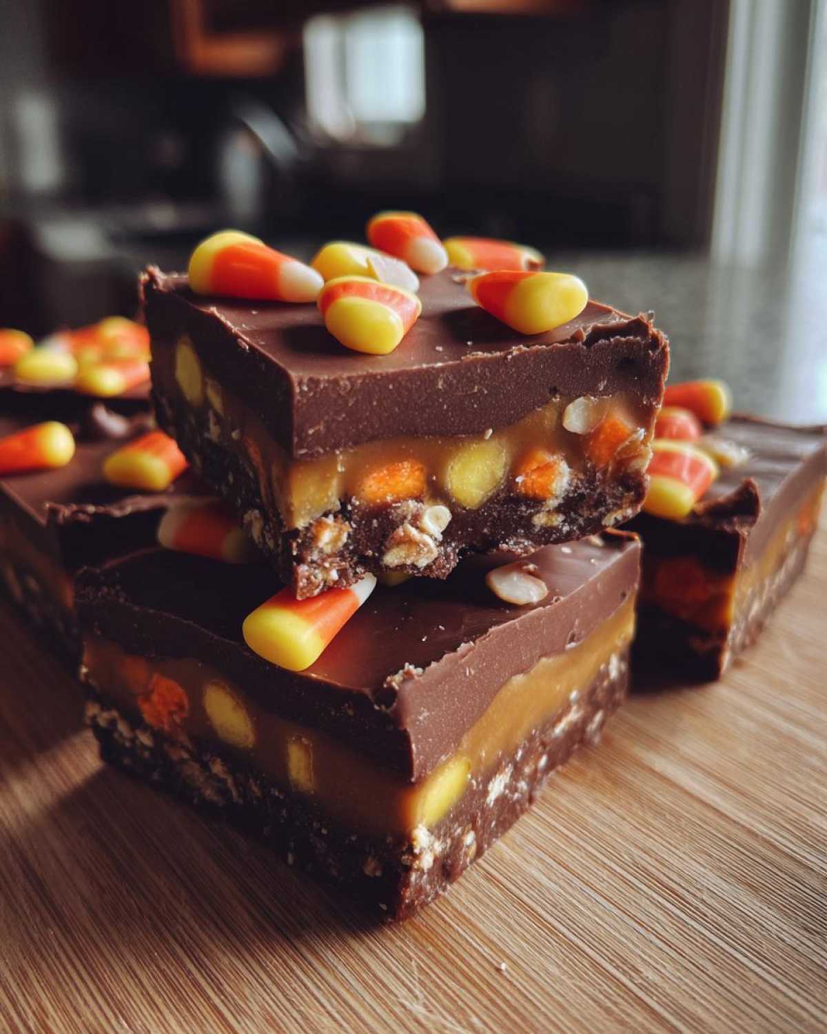 Candy Corn Fudge Bars - detail 1