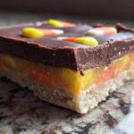 Candy Corn Fudge Bars