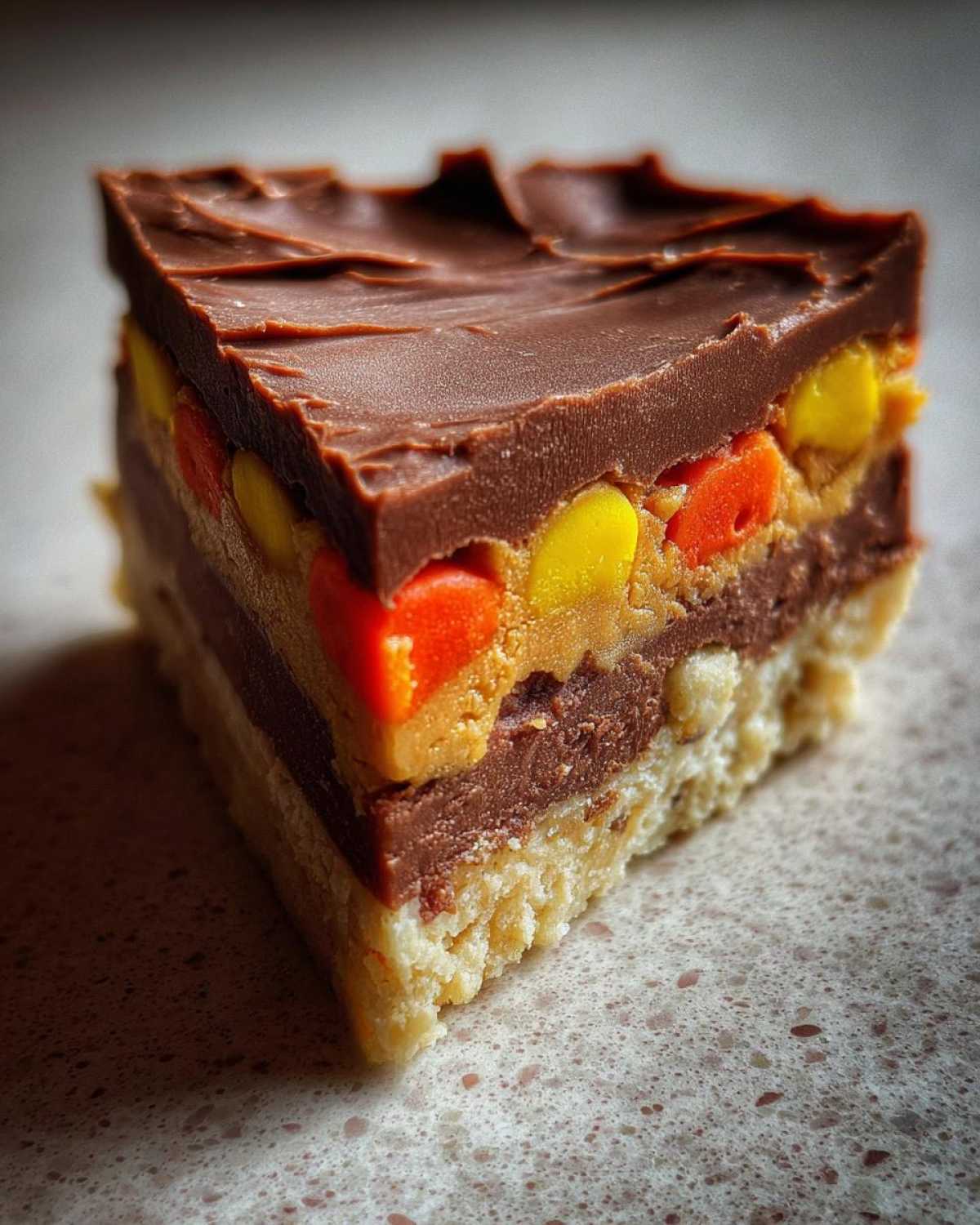 Candy Corn Fudge Bars - detail 4