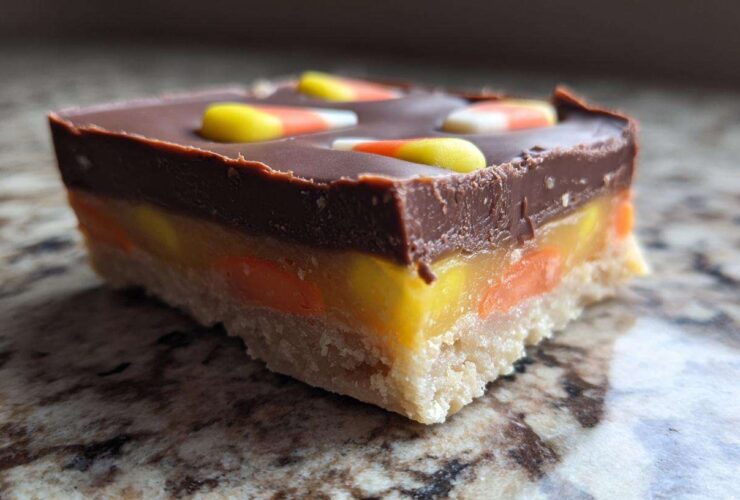 Candy Corn Fudge Bars