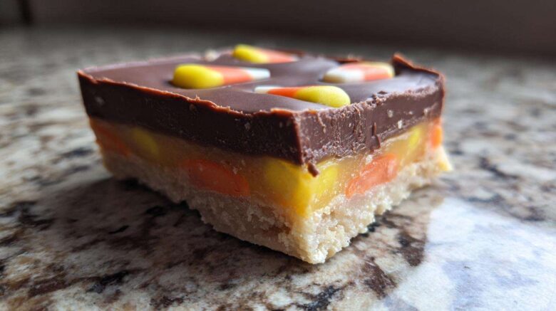 Candy Corn Fudge Bars