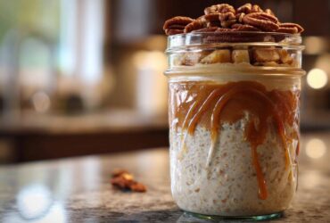 Caramel Apple Pie Overnight Oats
