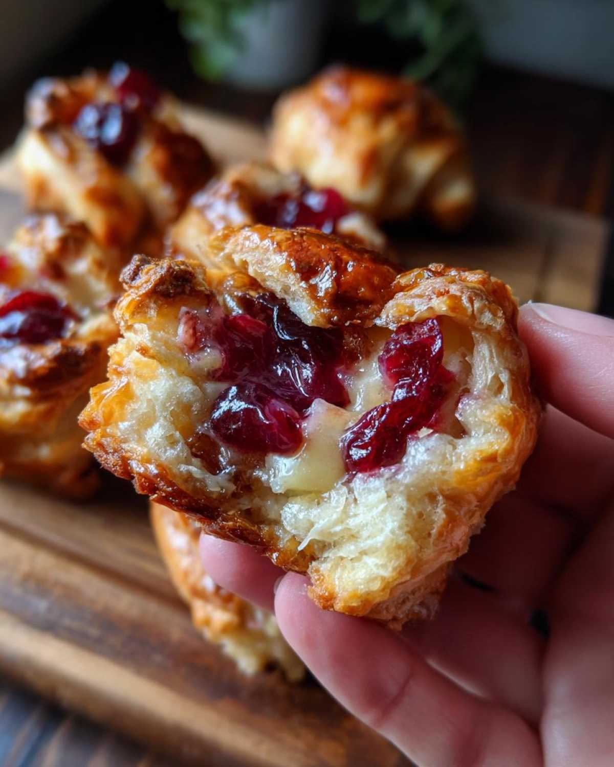 Cranberry Brie Puff Pastry Bites - detail 3