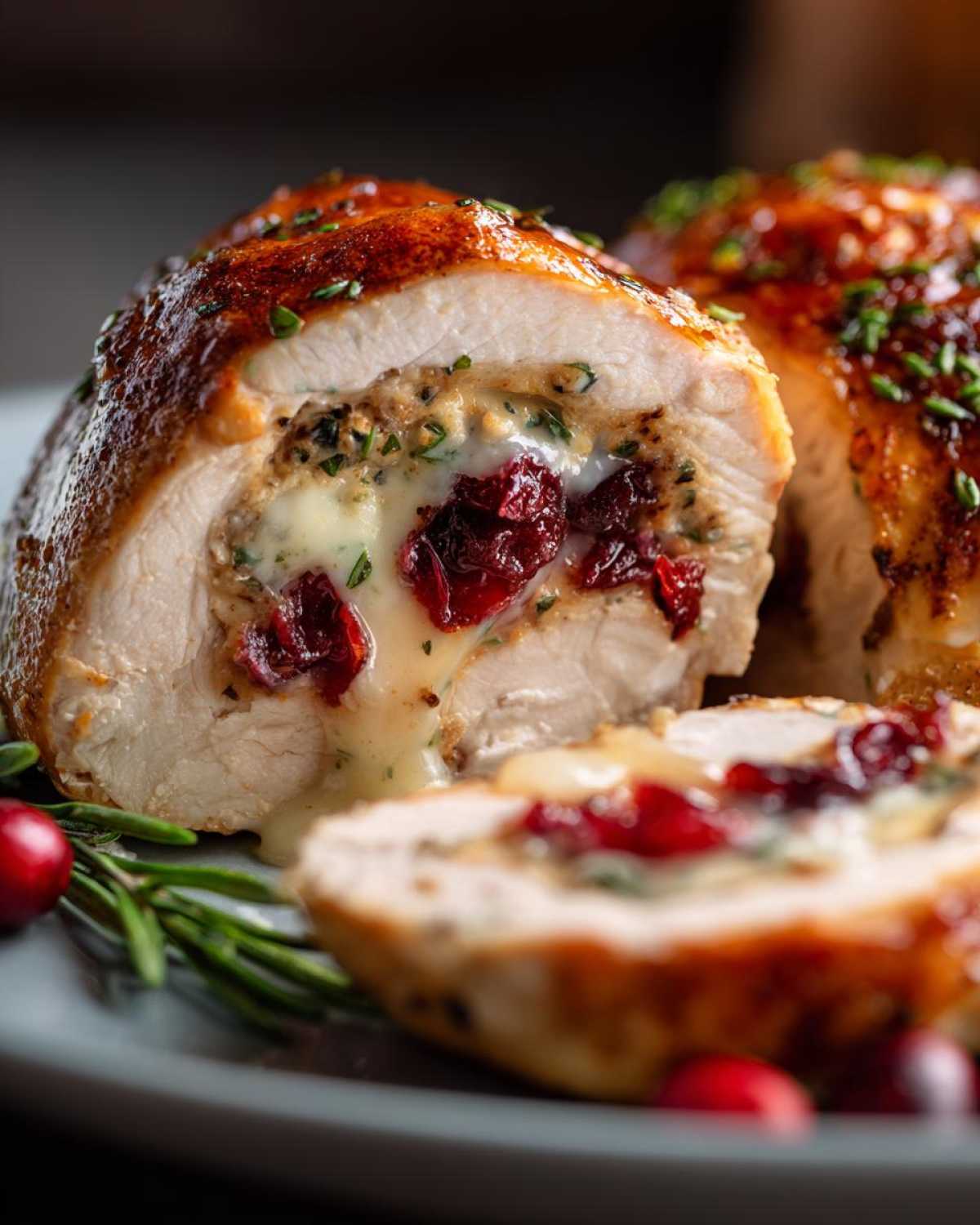 Cranberry Brie Stuffed Chicken - detail 2