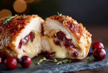 Cranberry Brie Stuffed Chicken