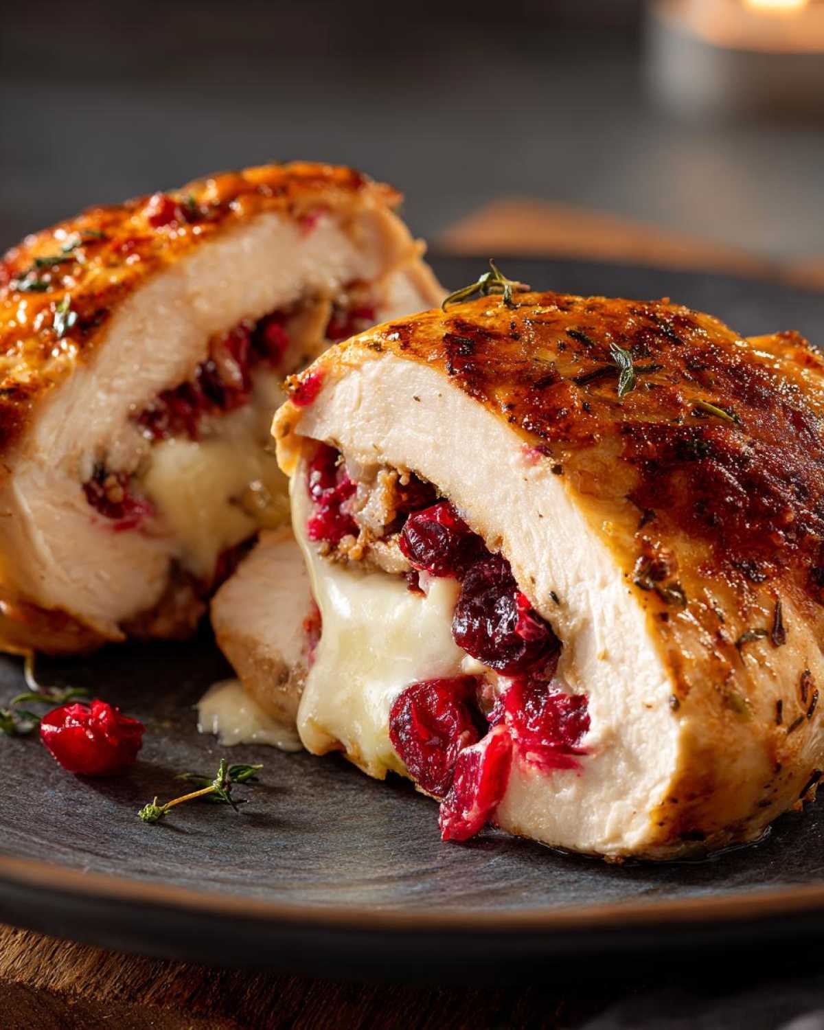 Cranberry Brie Stuffed Chicken - detail 4
