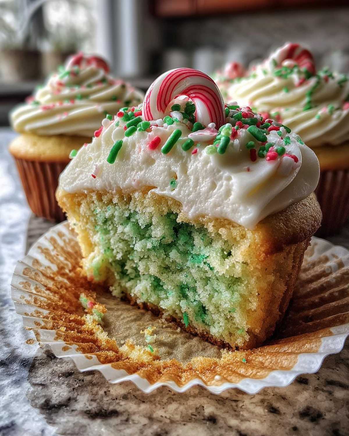 North Pole Surprise Cupcakes - detail 2
