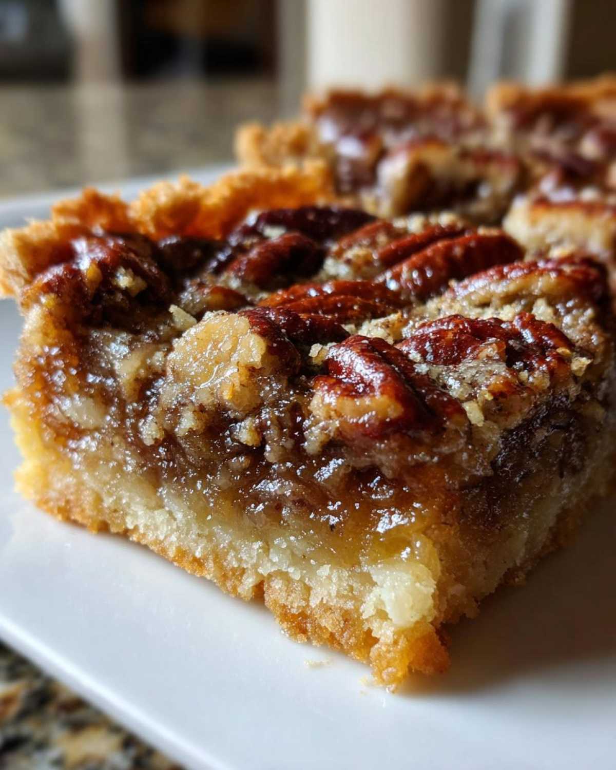 Pecan Pie Bars with Shortbread Crust - detail 2
