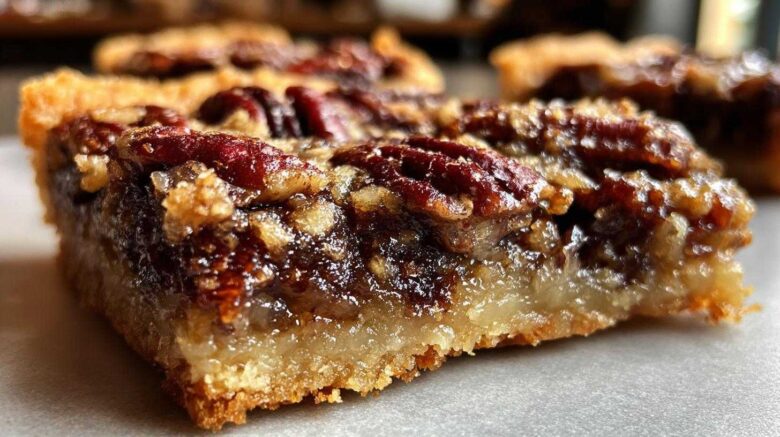 Pecan Pie Bars with Shortbread Crust