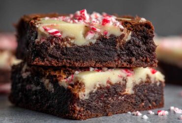Peppermint Bark Brownies