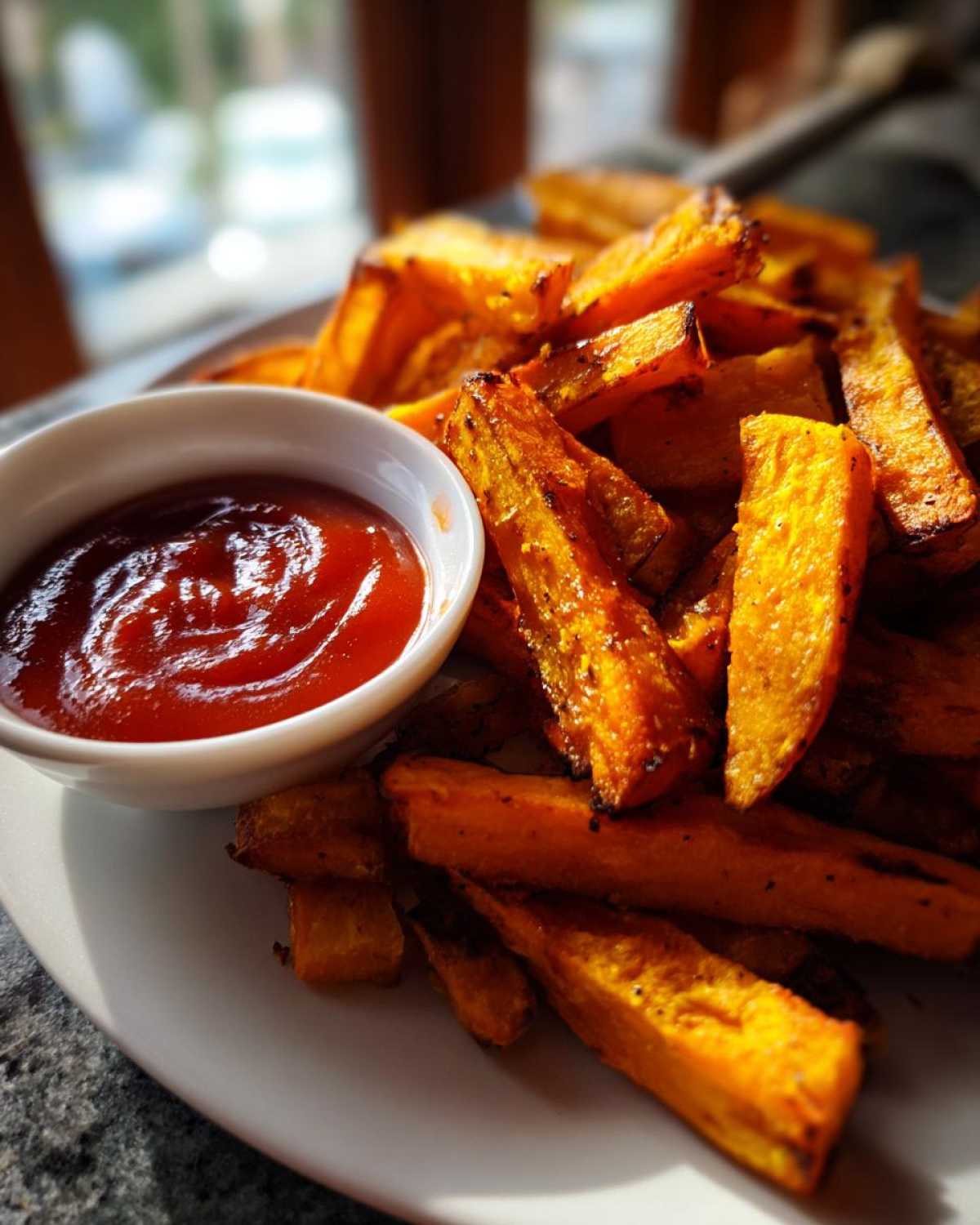 Roasted Pumpkin Fries with Spicy Ketchup - detail 2
