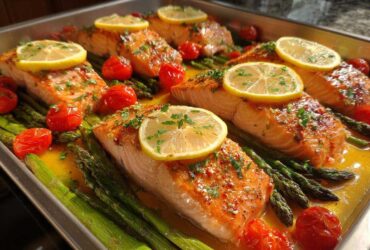 Sheet Pan Lemon Garlic Salmon