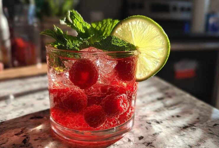 Sparkling Raspberry Mocktail
