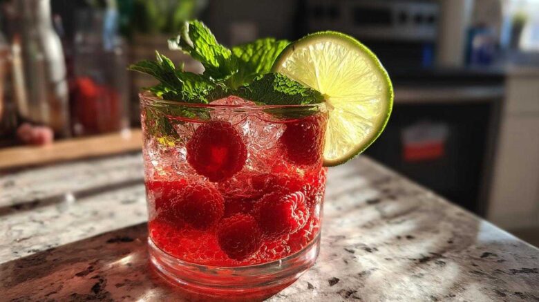 Sparkling Raspberry Mocktail