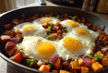 Sweet Potato Hash with Fried Egg