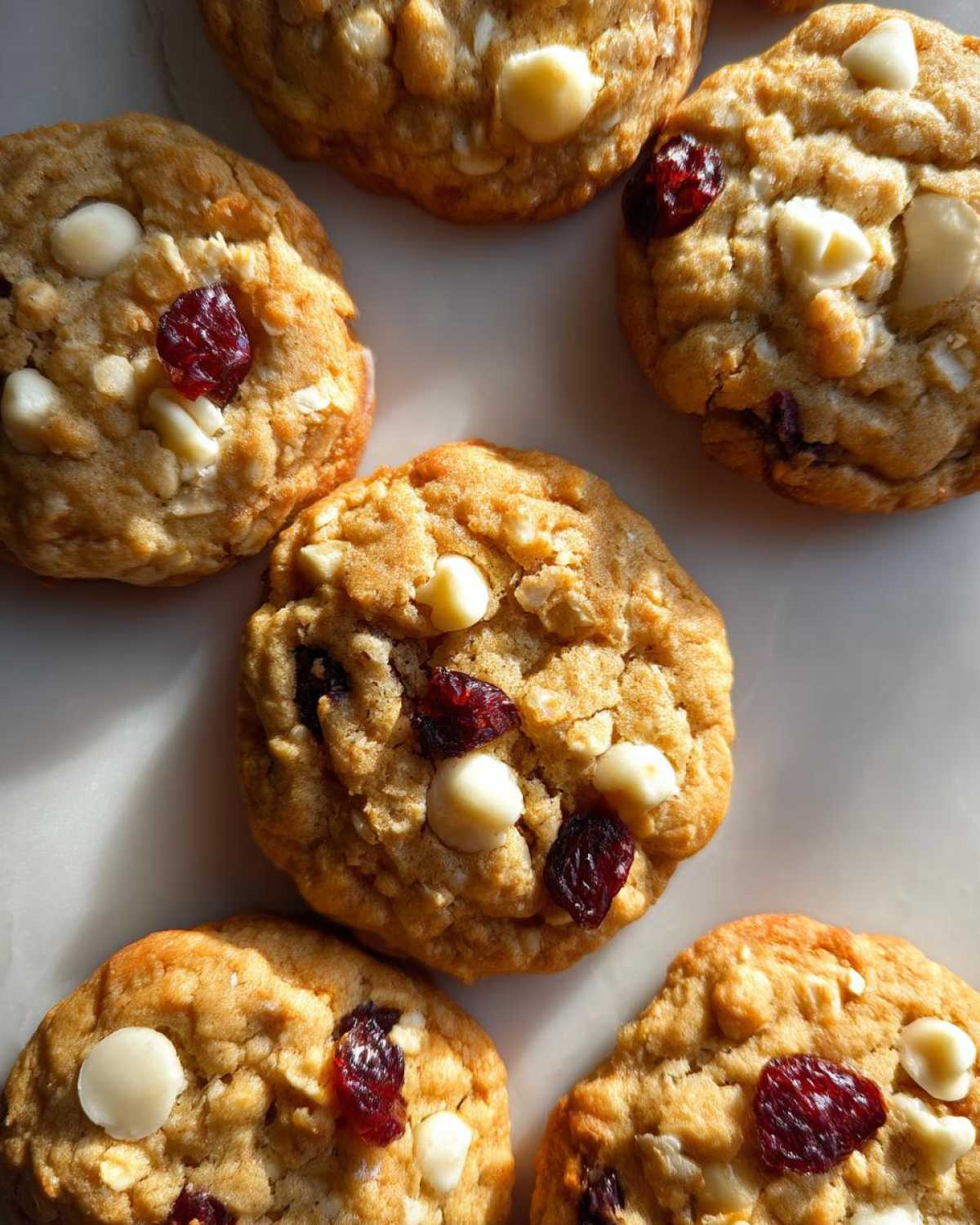 White Chocolate Cranberry Oatmeal Cookies - detail 1