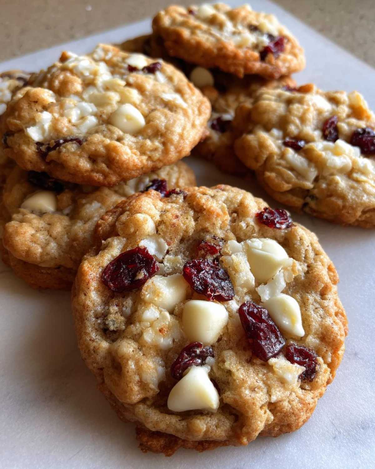 White Chocolate Cranberry Oatmeal Cookies - detail 2