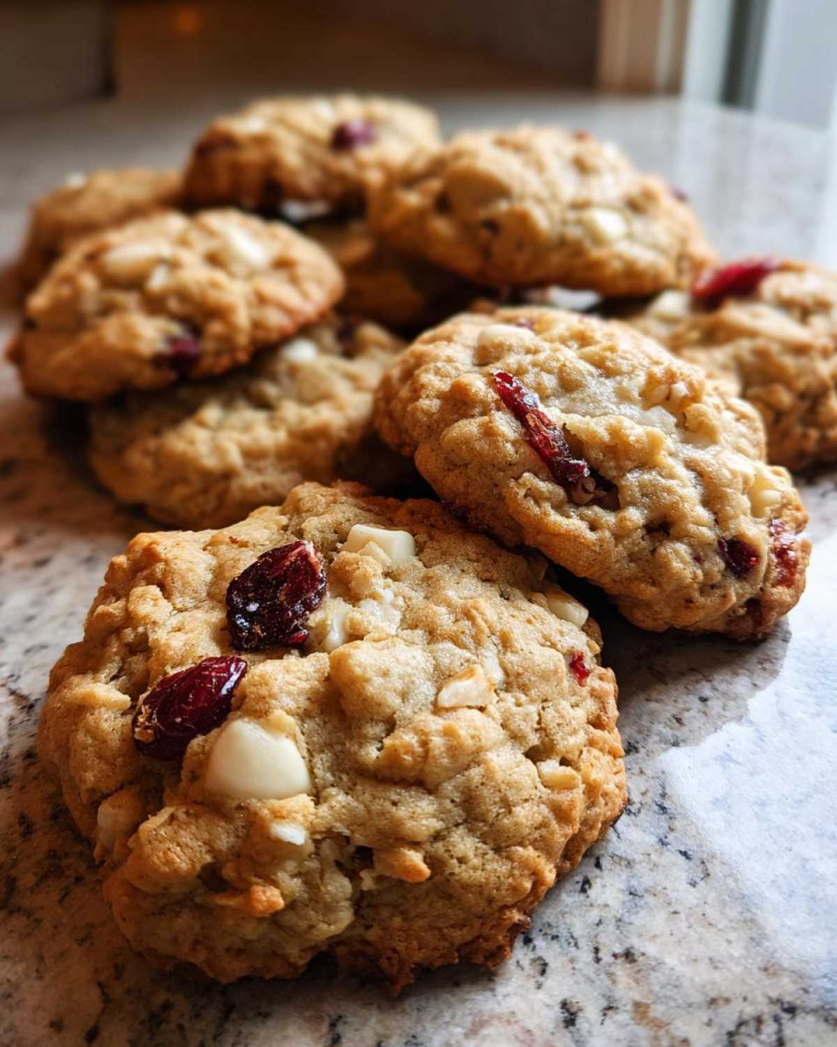 White Chocolate Cranberry Oatmeal Cookies - detail 3