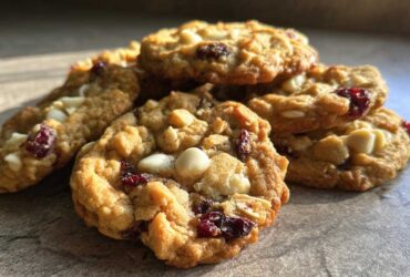 White Chocolate Cranberry Oatmeal Cookies