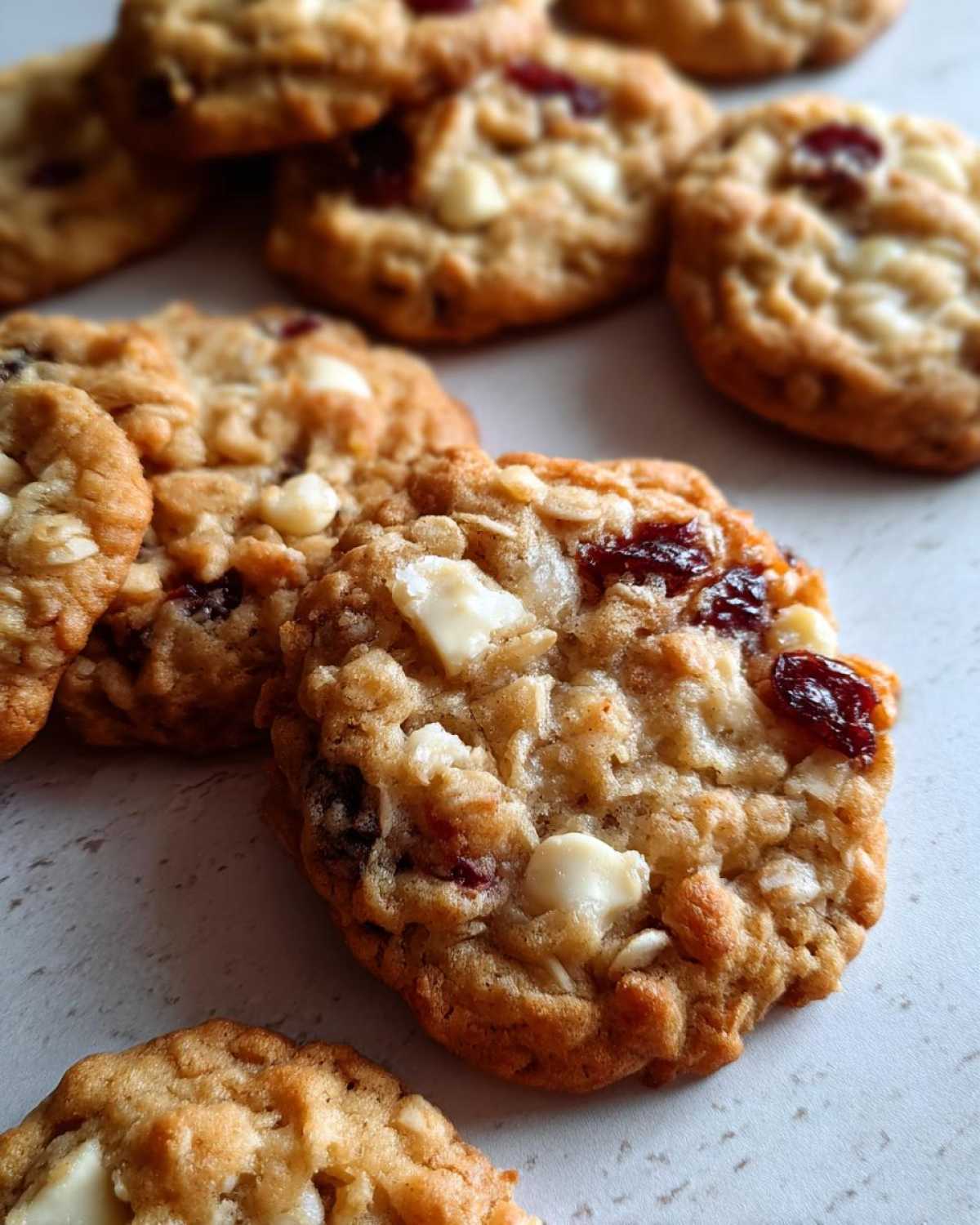 White Chocolate Cranberry Oatmeal Cookies - detail 4
