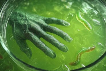 Witch's Brew Party Punch with Floating Hand