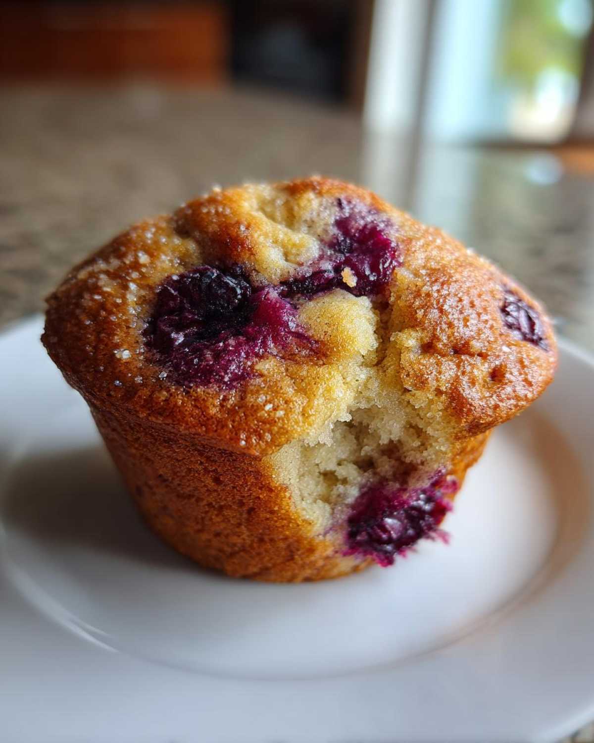 Banana Blueberry Muffins - detail 2