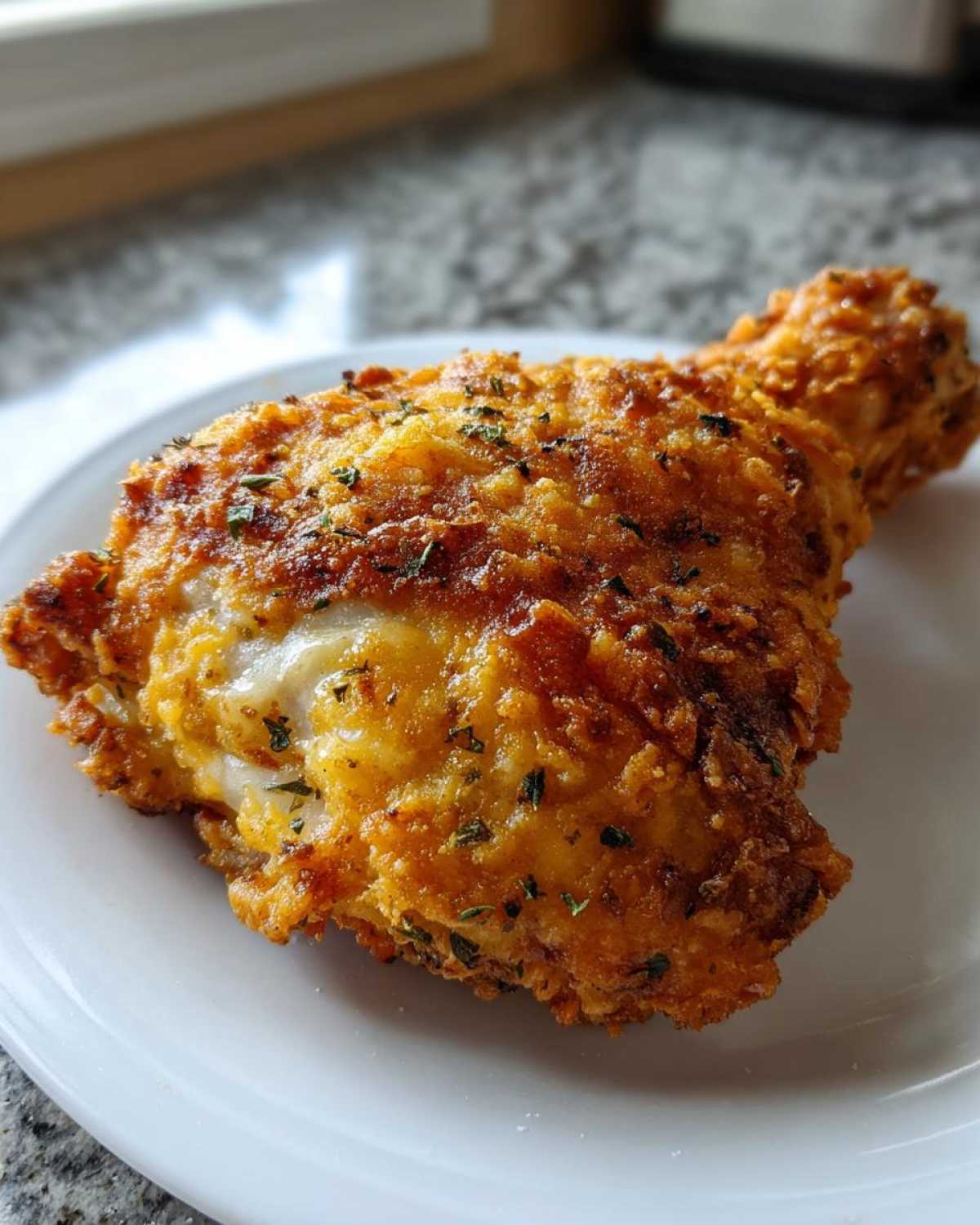 Cheddar-Garlic Oven-Fried Chicken - detail 2