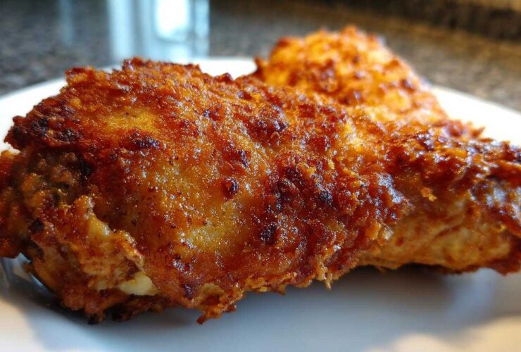 Cheddar-Garlic Oven-Fried Chicken
