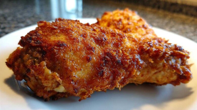 Cheddar-Garlic Oven-Fried Chicken