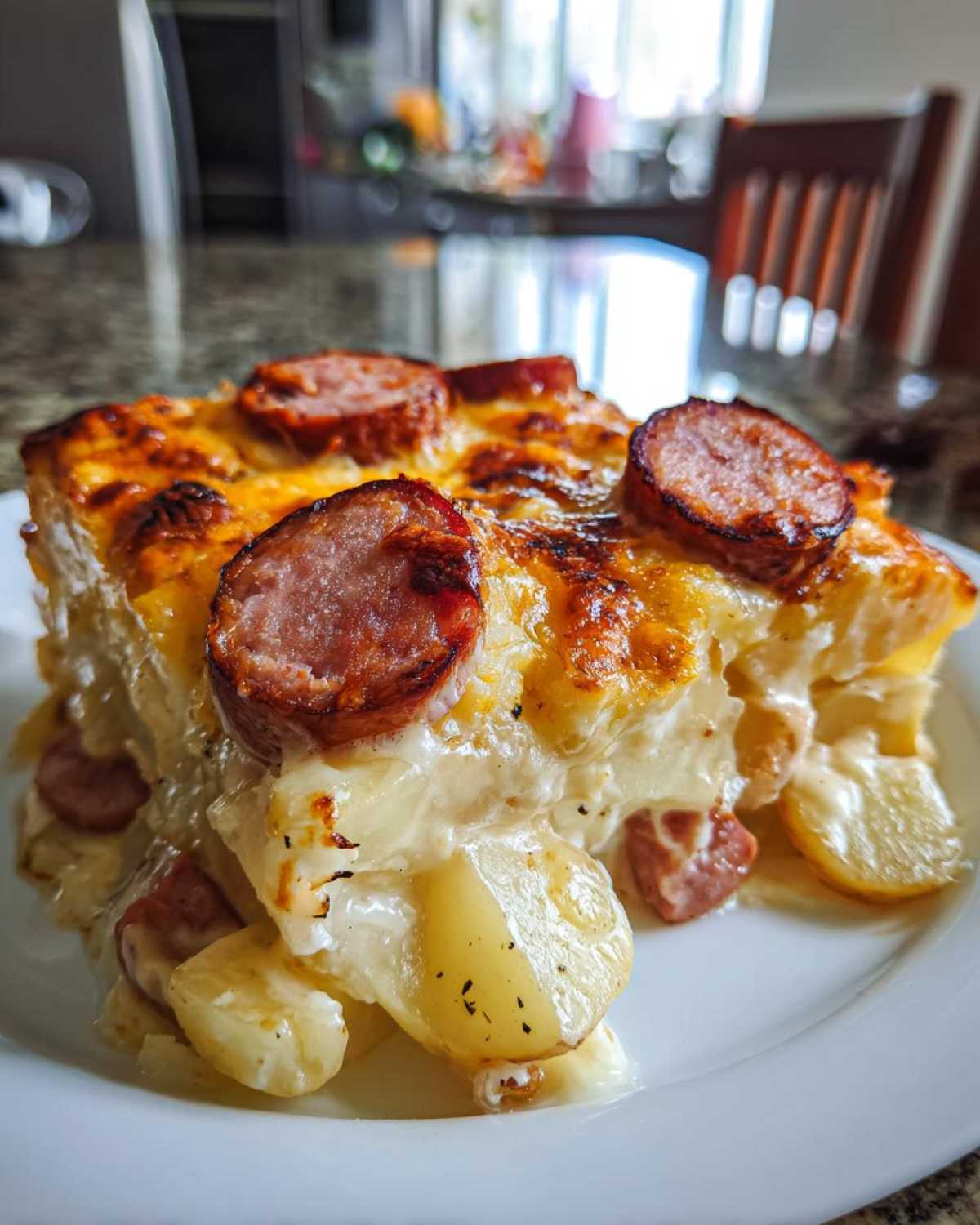 Cheese, Potato & Smoked Sausage Casserole - detail 4