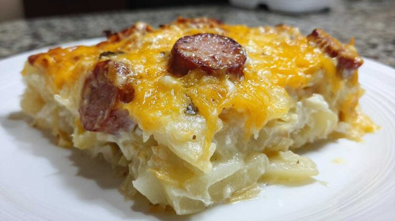 Cheese, Potato & Smoked Sausage Casserole