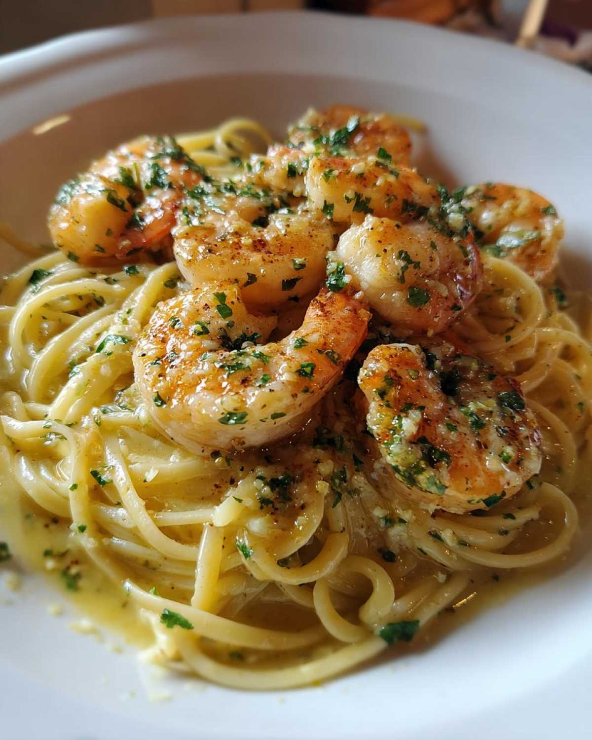 Cheesecake Factory Shrimp Scampi - detail 1