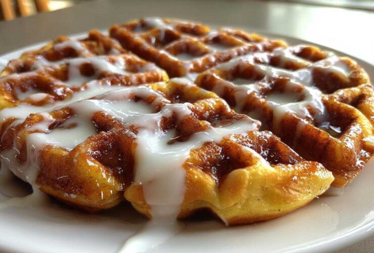 Cinnamon Roll Waffles