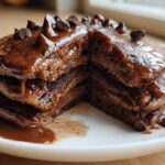 Cocoa Chocolate Chip Banana Pancakes