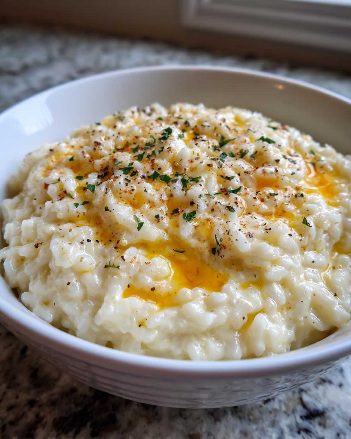 Emeril's Three Cheese Risotto - detail 3