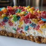 Fruity Pebbles No-Bake Cheesecake