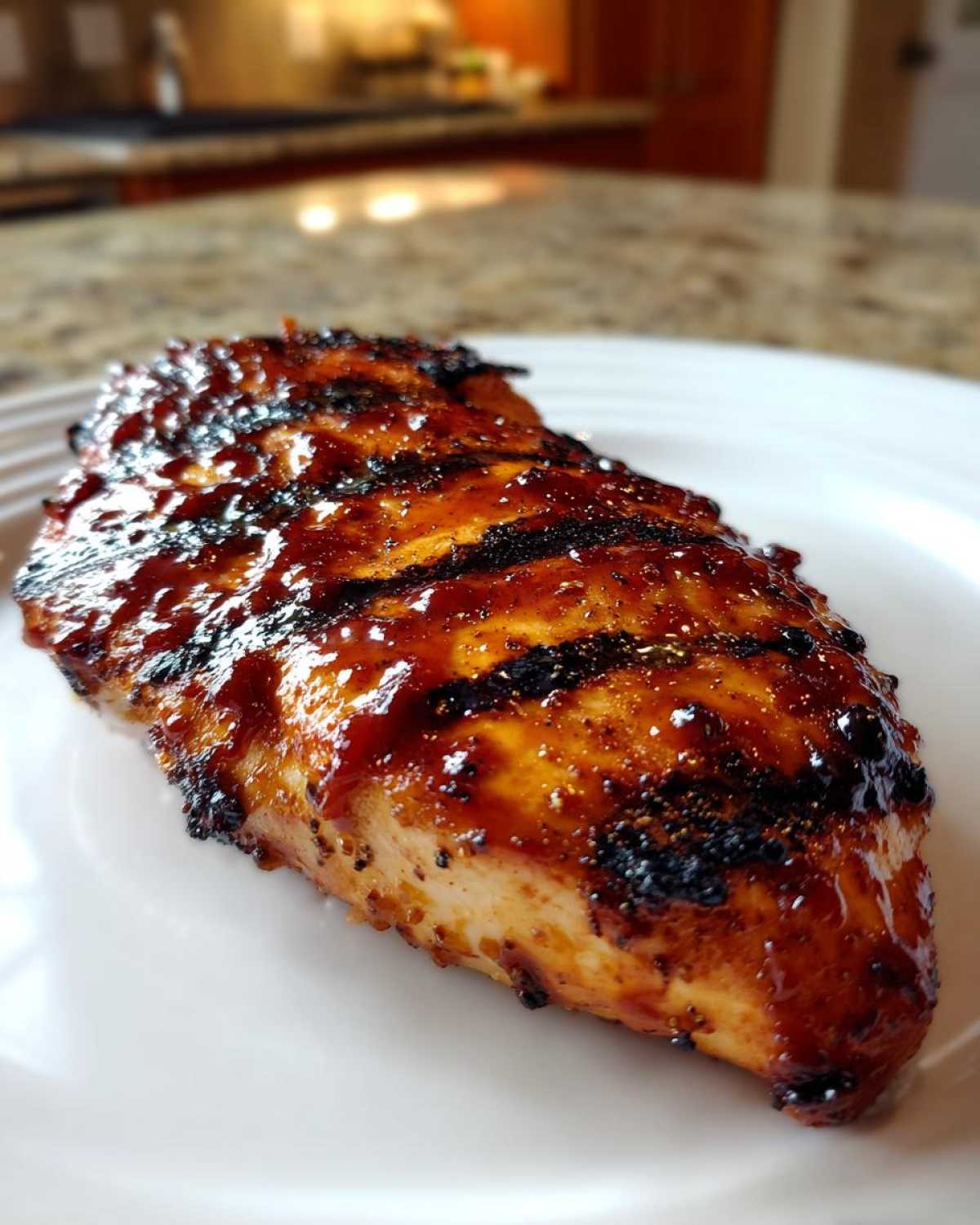 Grilled Chicken Breast With Barbecue Glaze - detail 3