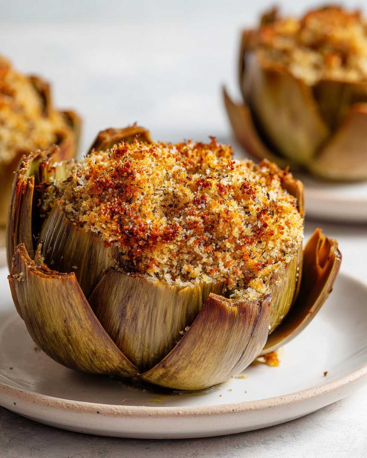 Italian Stuffed Artichokes - detail 1