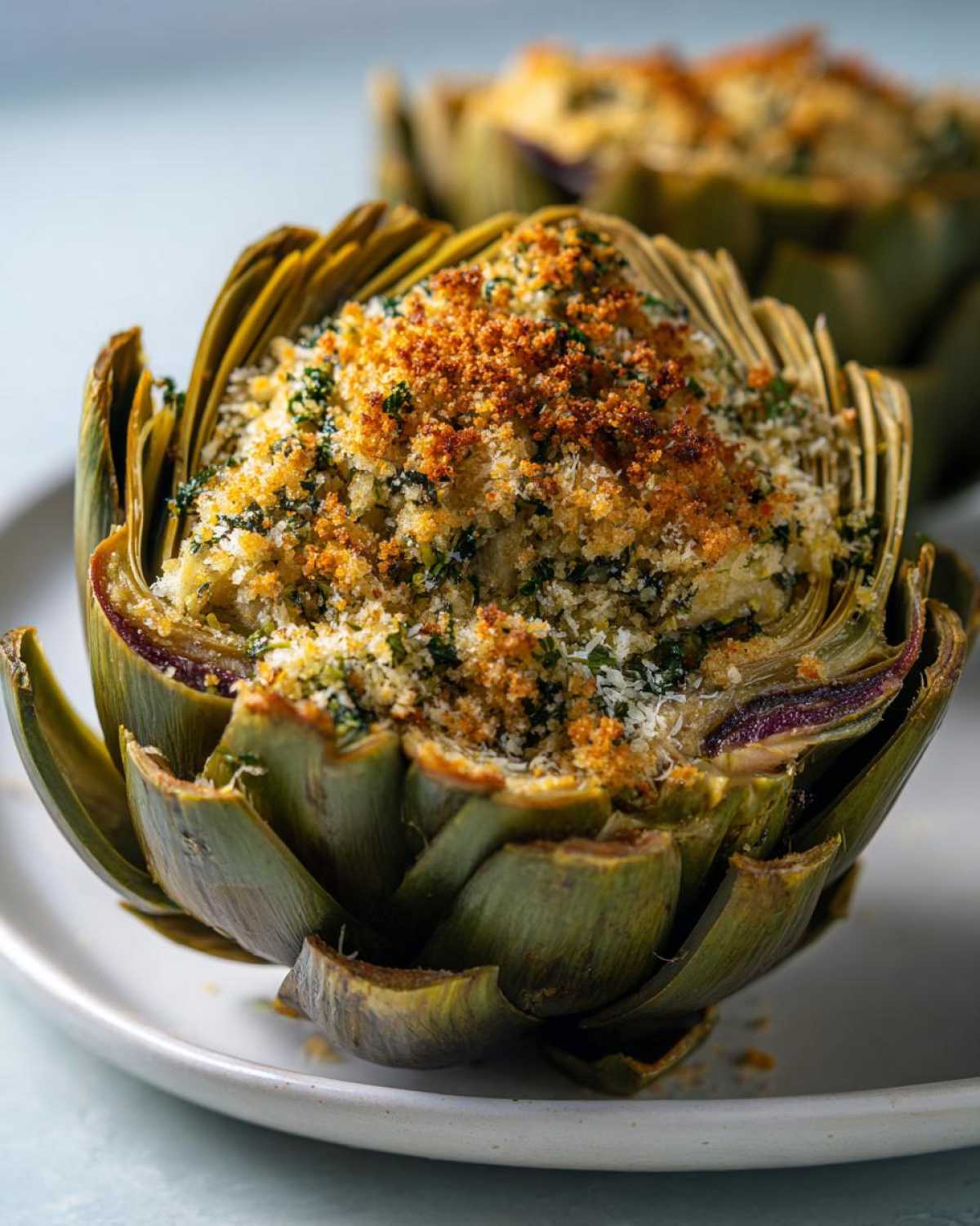 Italian Stuffed Artichokes - detail 2