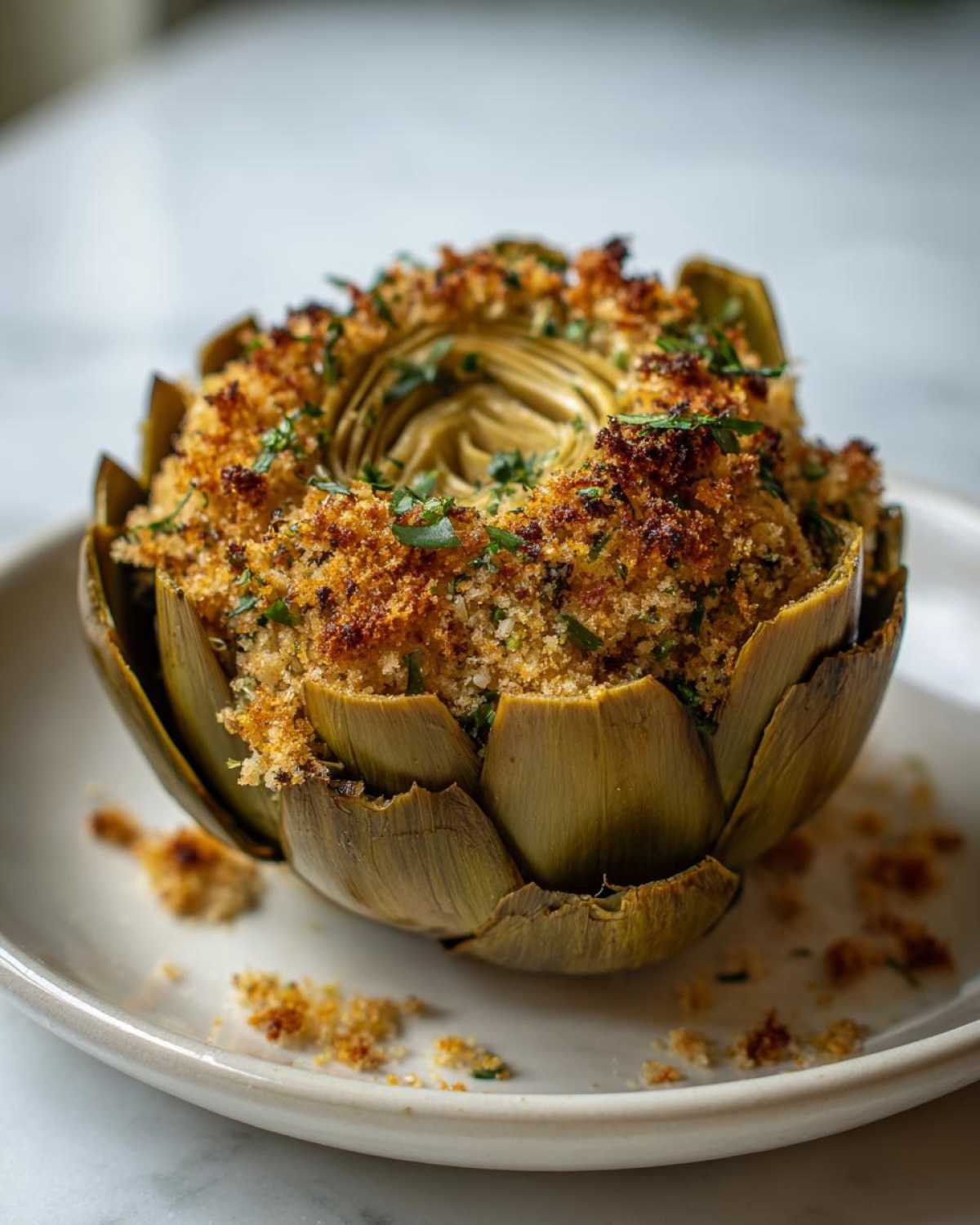 Italian Stuffed Artichokes - detail 4