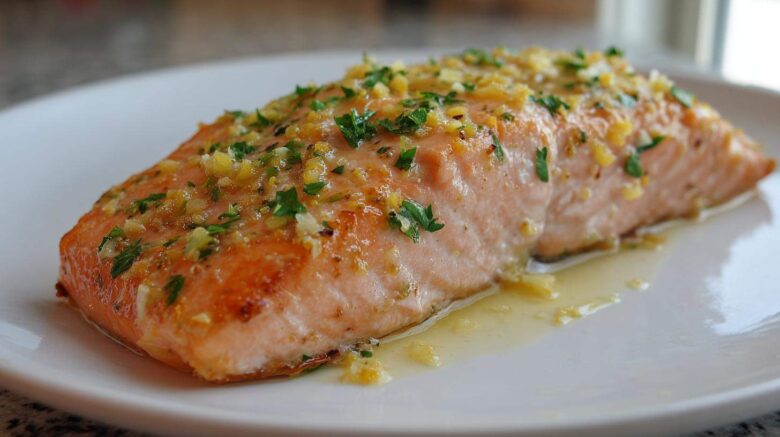 Lemon Garlic Baked Salmon