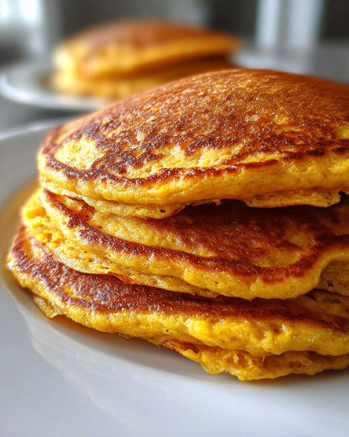 Light and Fluffy Pumpkin Pancakes - detail 1
