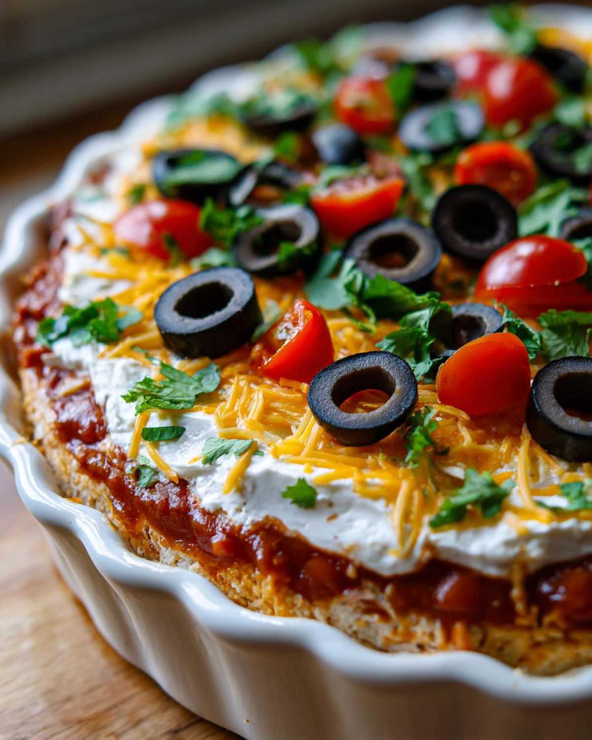Mexican Mess Bean Dip - detail 1
