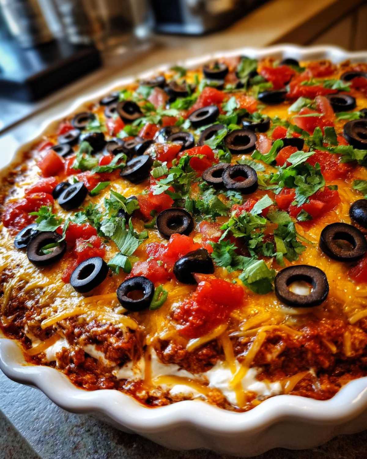 Mexican Mess Bean Dip - detail 2