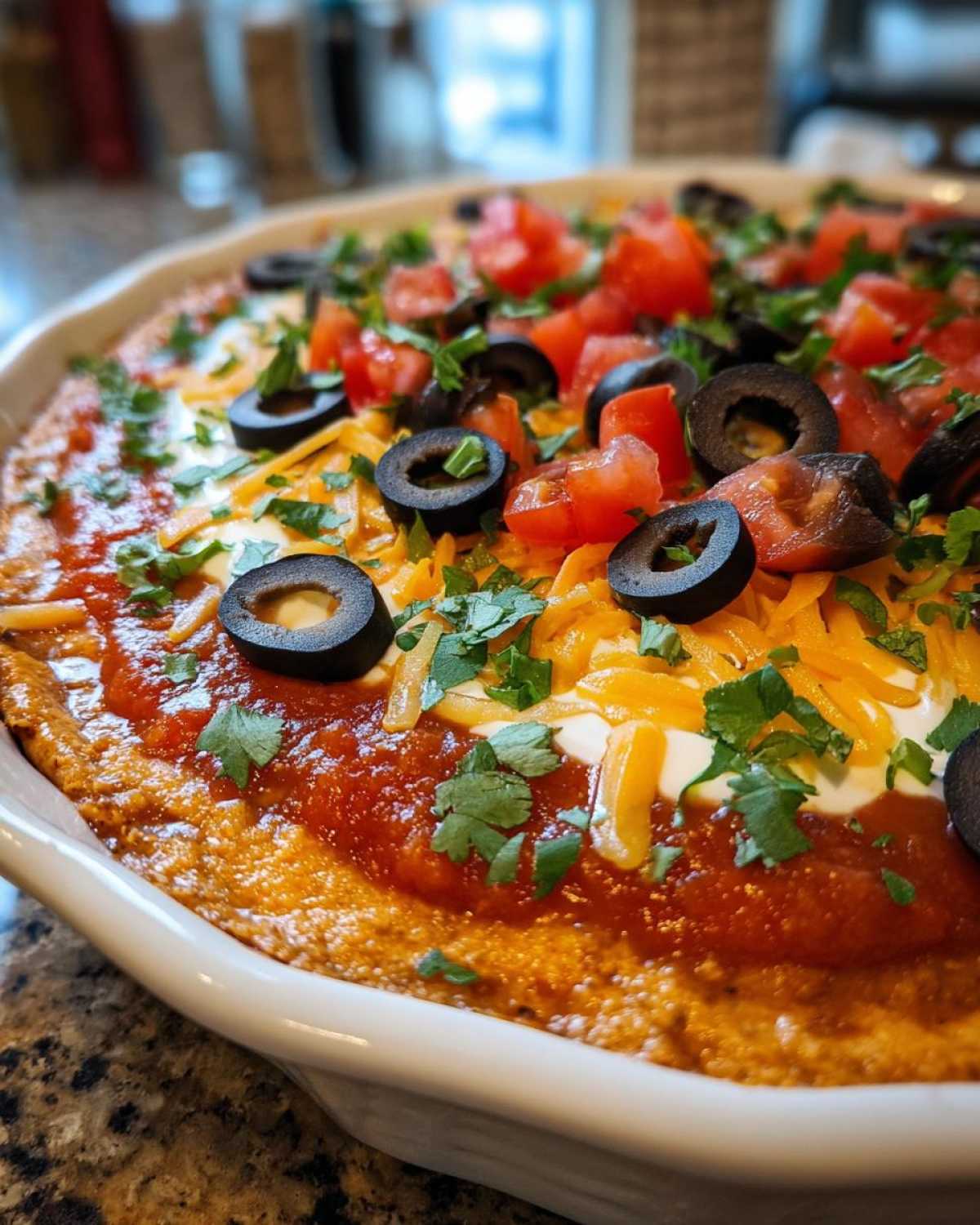 Mexican Mess Bean Dip - detail 3